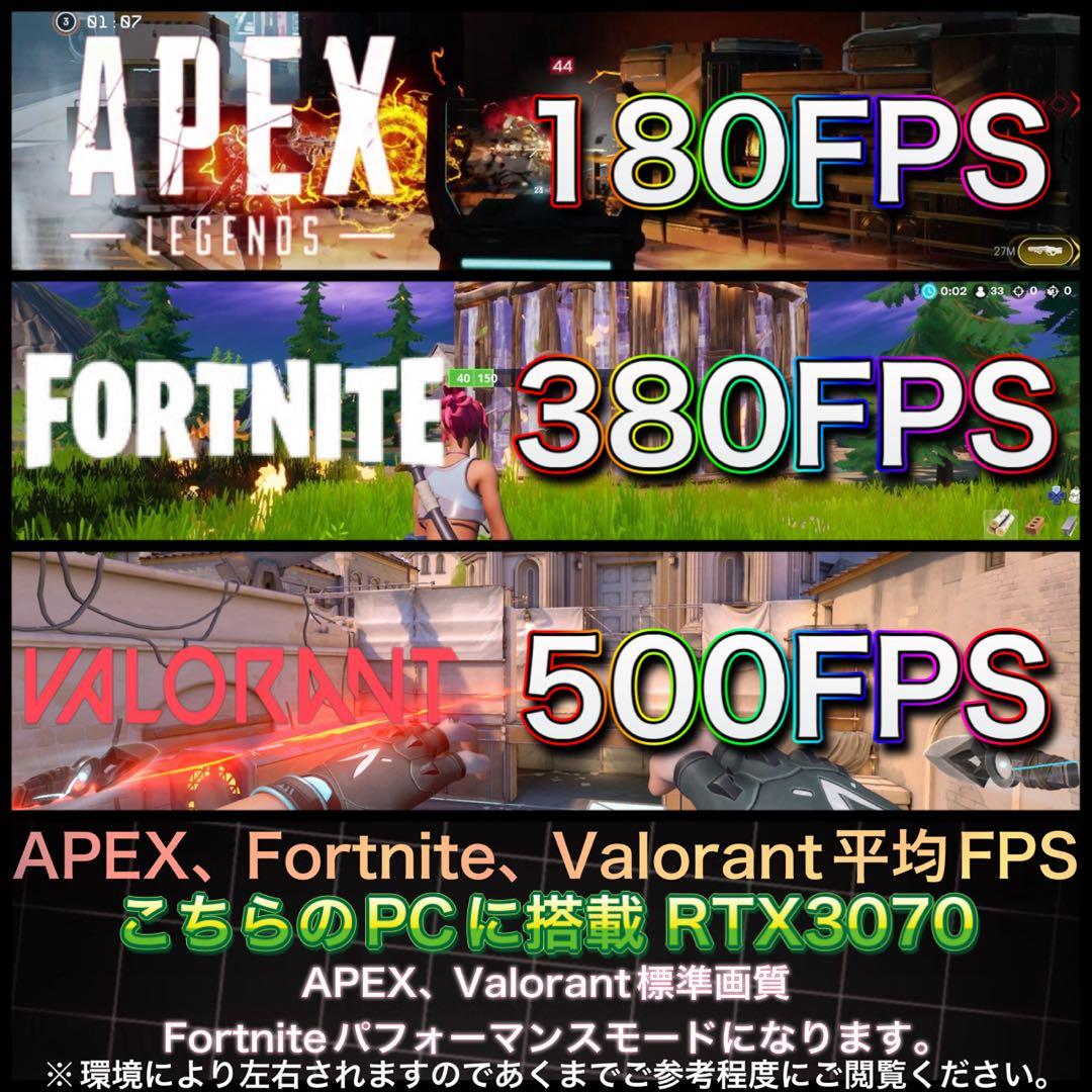 PCデビューにもRTX3070搭載ゲーミングPCモニター付フルセット