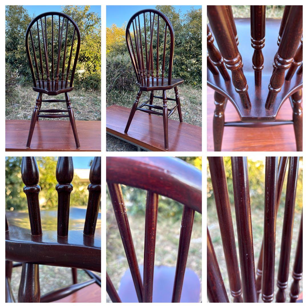 秋田木工　ヴィンテージウィンザーチェア　スピンドルチェア