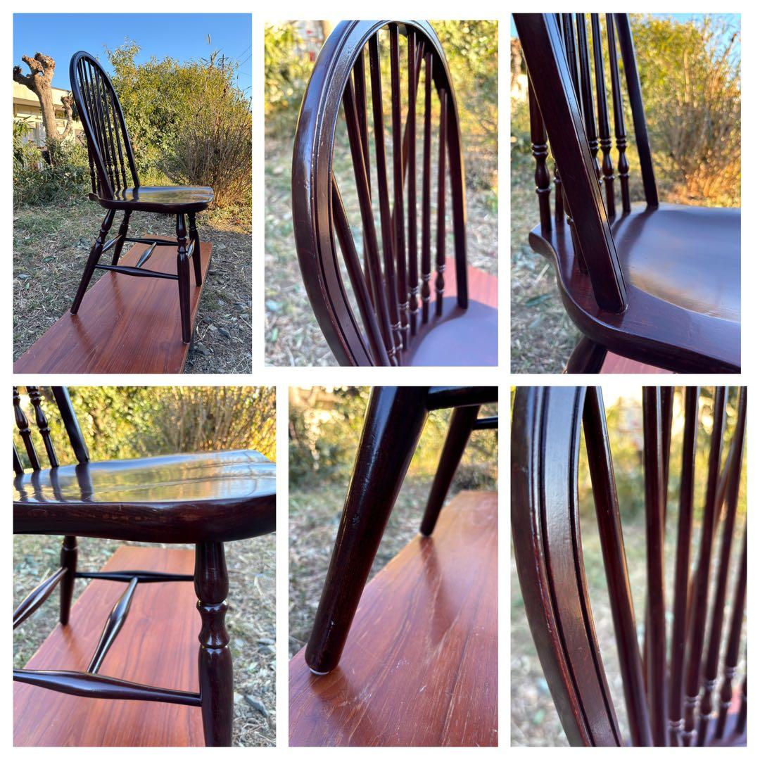 秋田木工　ヴィンテージウィンザーチェア　スピンドルチェア