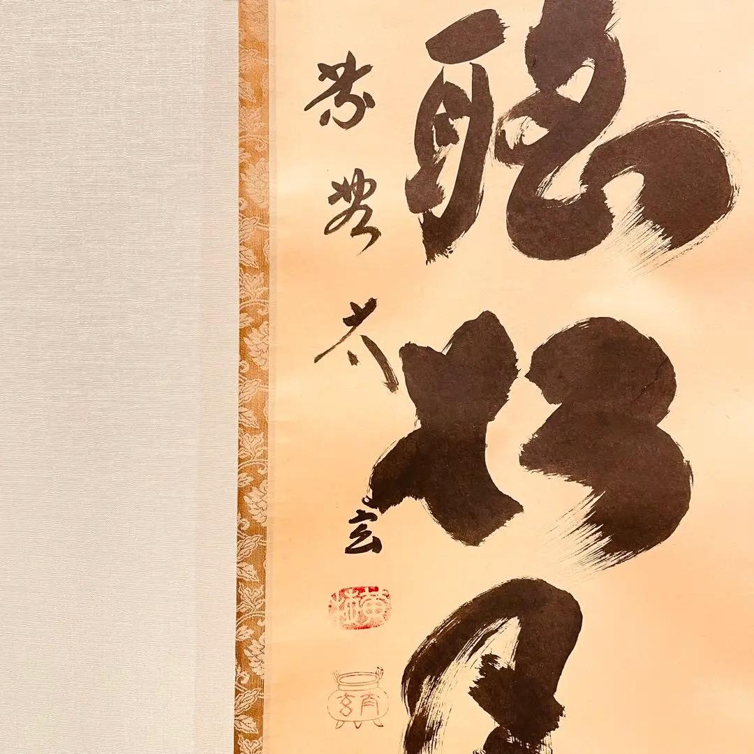 2966 小林太玄 「閑坐聴松風」 共箱 肉筆 書 大徳寺 禅語