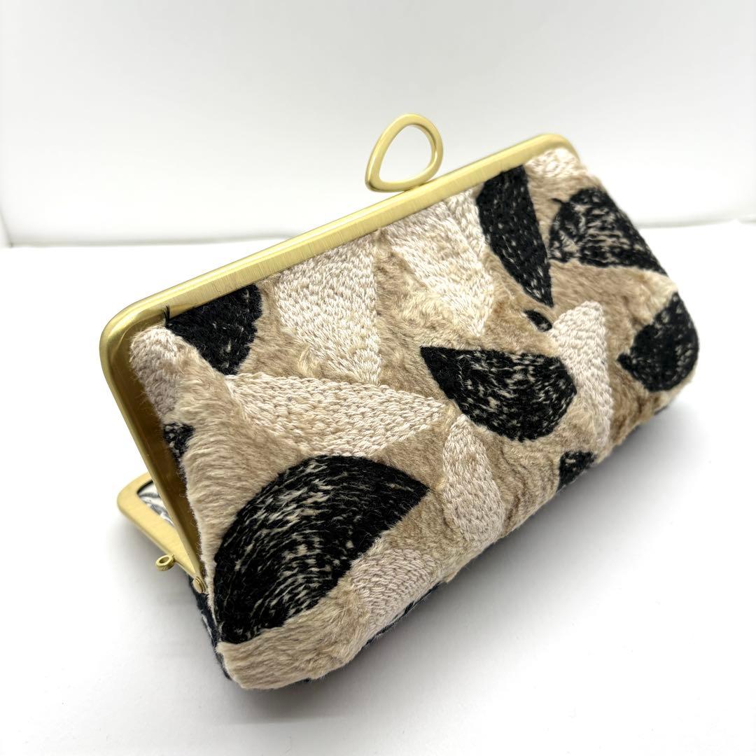 ミナペルホネン ハンドメイド リボン口金親子長財布がま口 voix とrosy