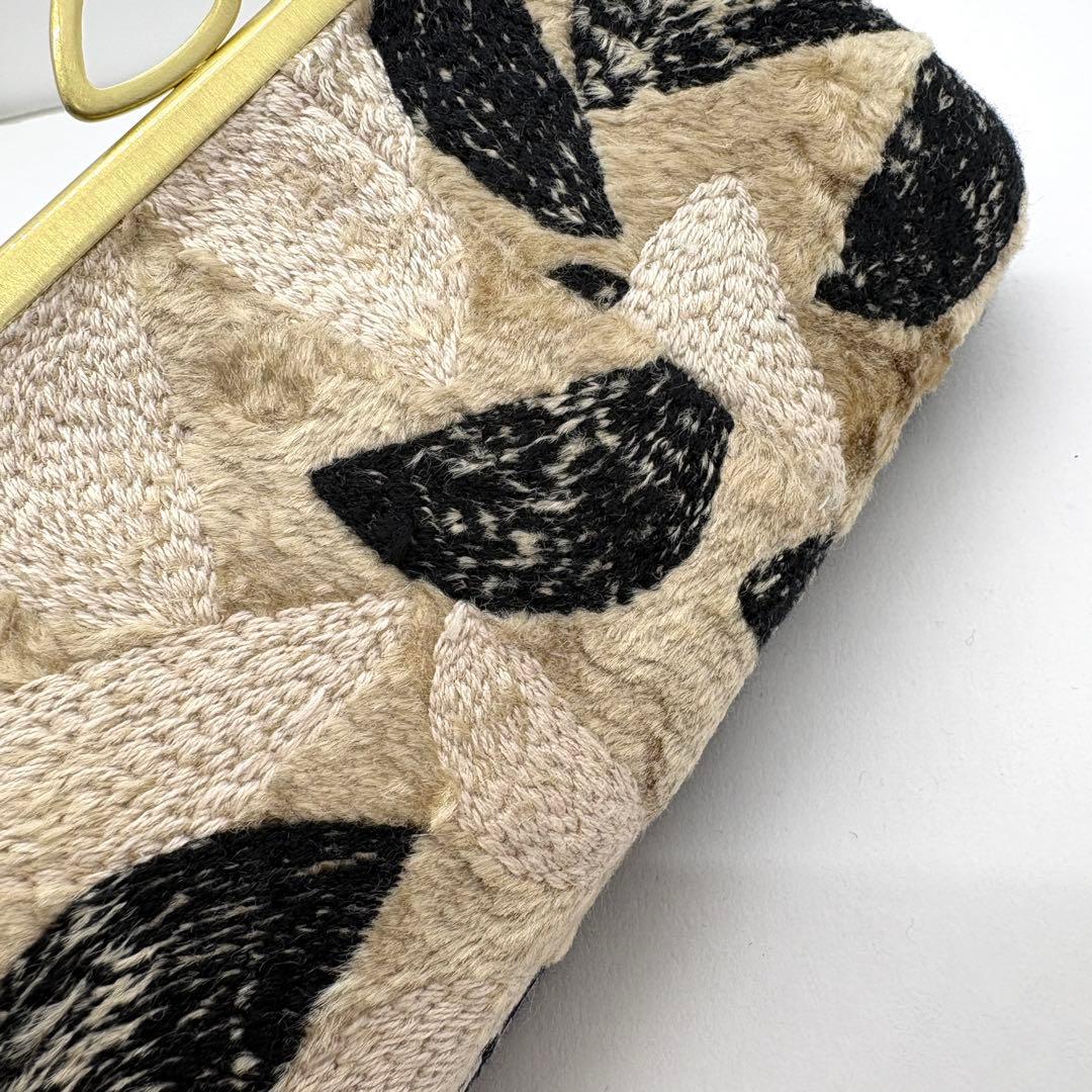 ミナペルホネン ハンドメイド リボン口金親子長財布がま口 voix とrosy