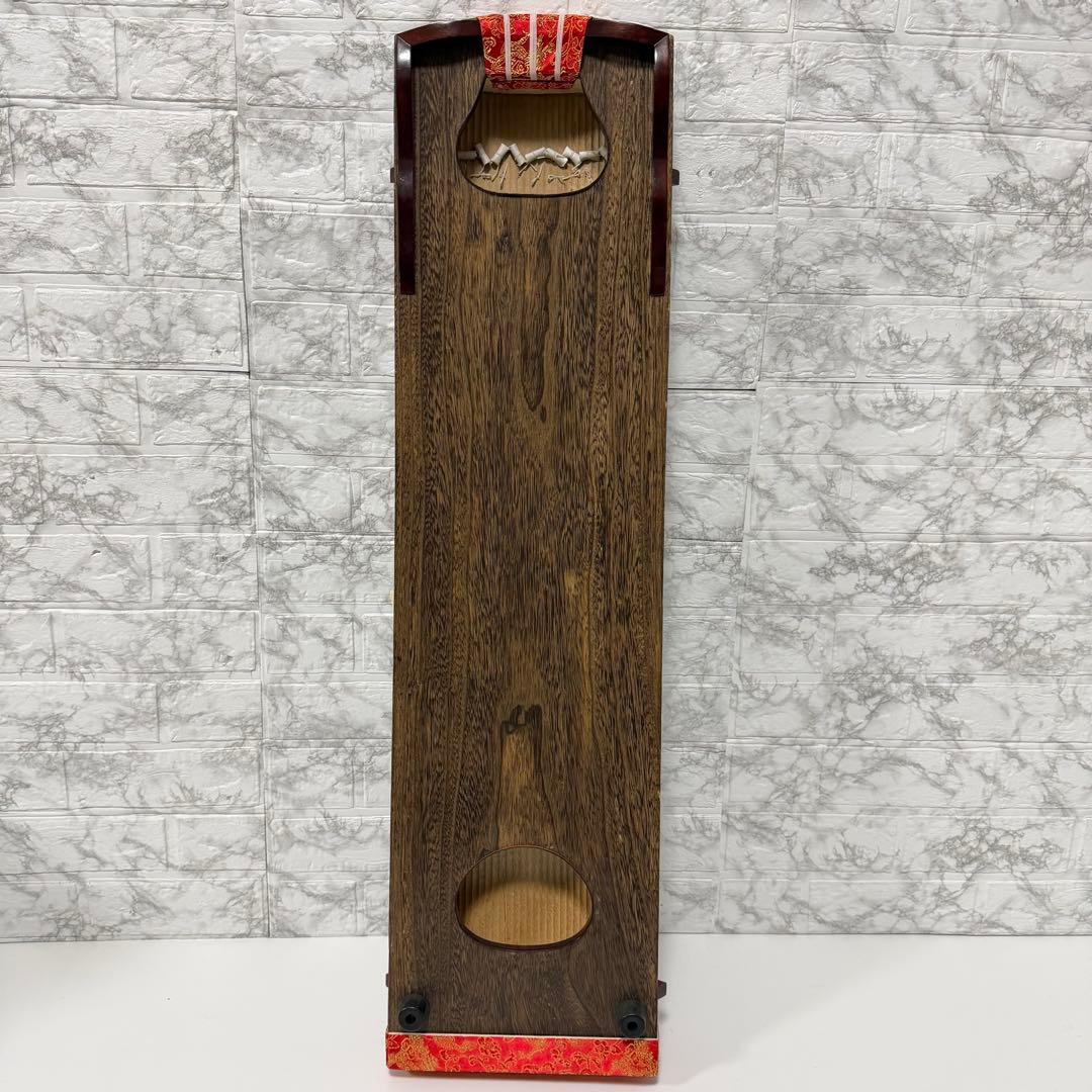 ②美品　ゼンオン 文化箏 上級 13弦 専用スタンド（立奏台）　短琴　柏葉