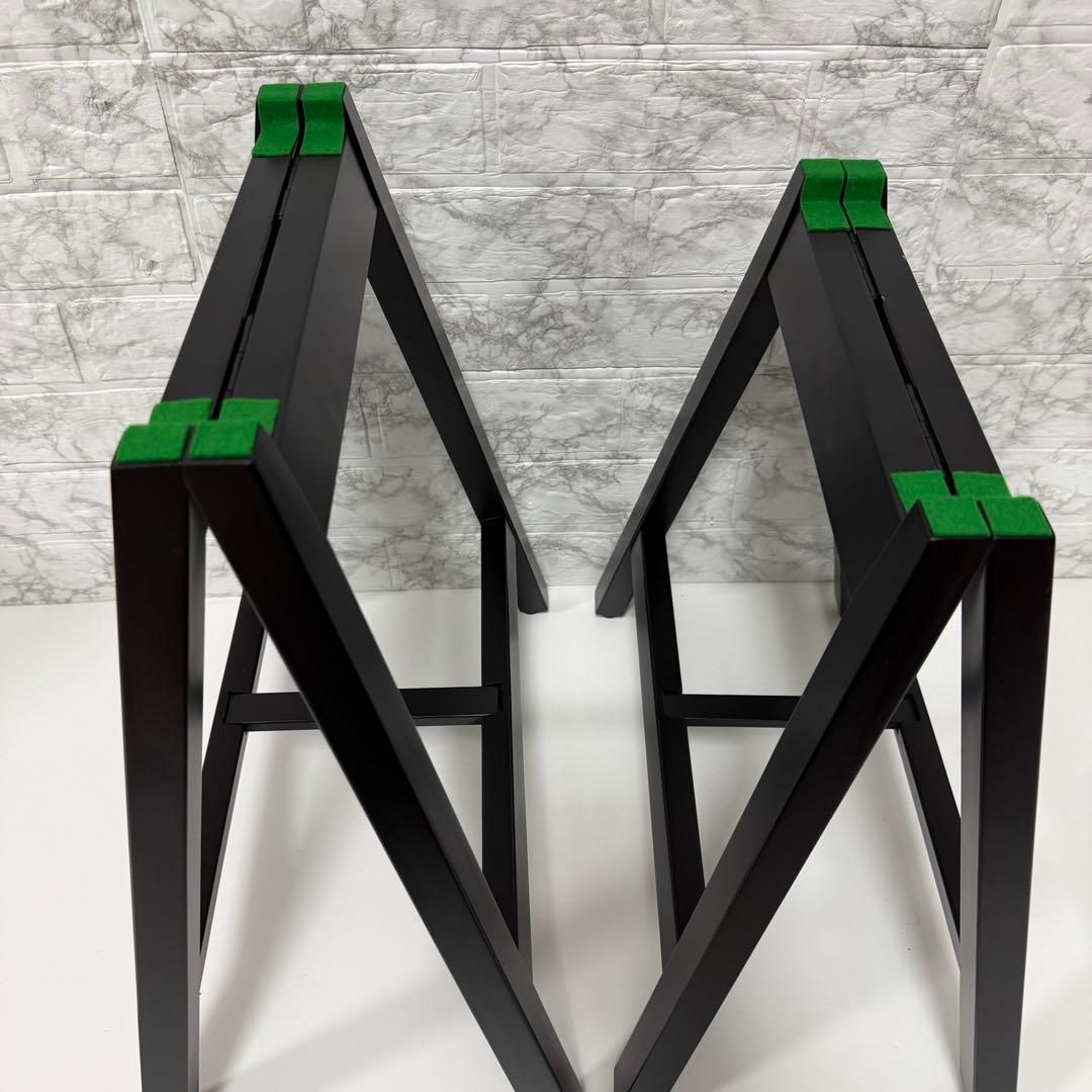 ②美品　ゼンオン 文化箏 上級 13弦 専用スタンド（立奏台）　短琴　柏葉