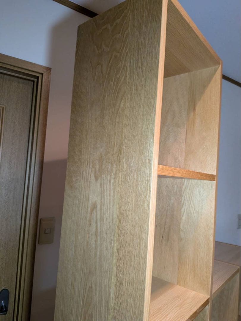 ■送料込■無印 スタッキングシェルフ オーク木製棚 カラーボックス 収納