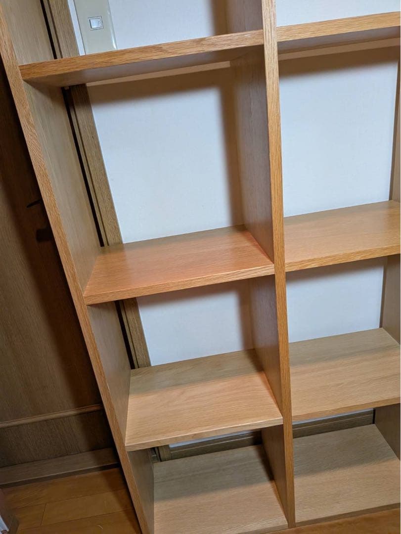 ■送料込■無印 スタッキングシェルフ オーク木製棚 カラーボックス 収納