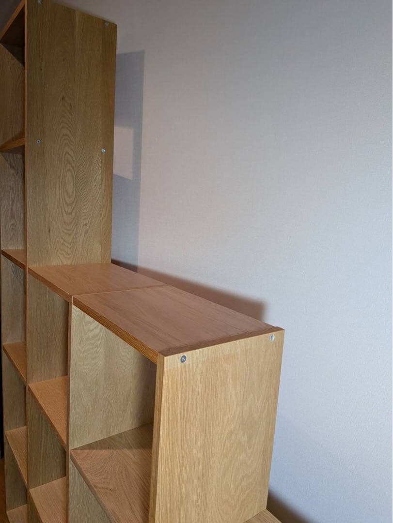 ■送料込■無印 スタッキングシェルフ オーク木製棚 カラーボックス 収納