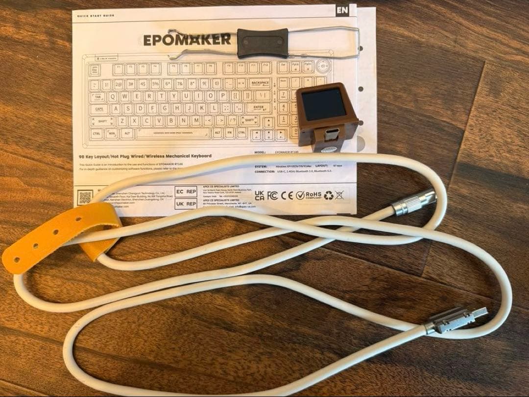 【極美品/静音軸】EPOMAKER RT100 Sea Salt 英語配列