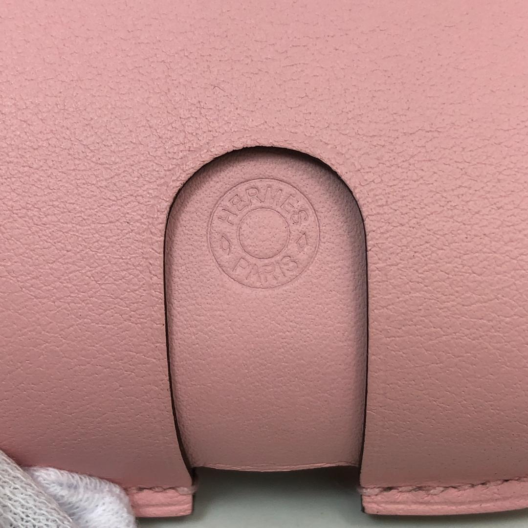 【未使用保管品】1G538 エルメス AirPods Pro ケース ピンク　革