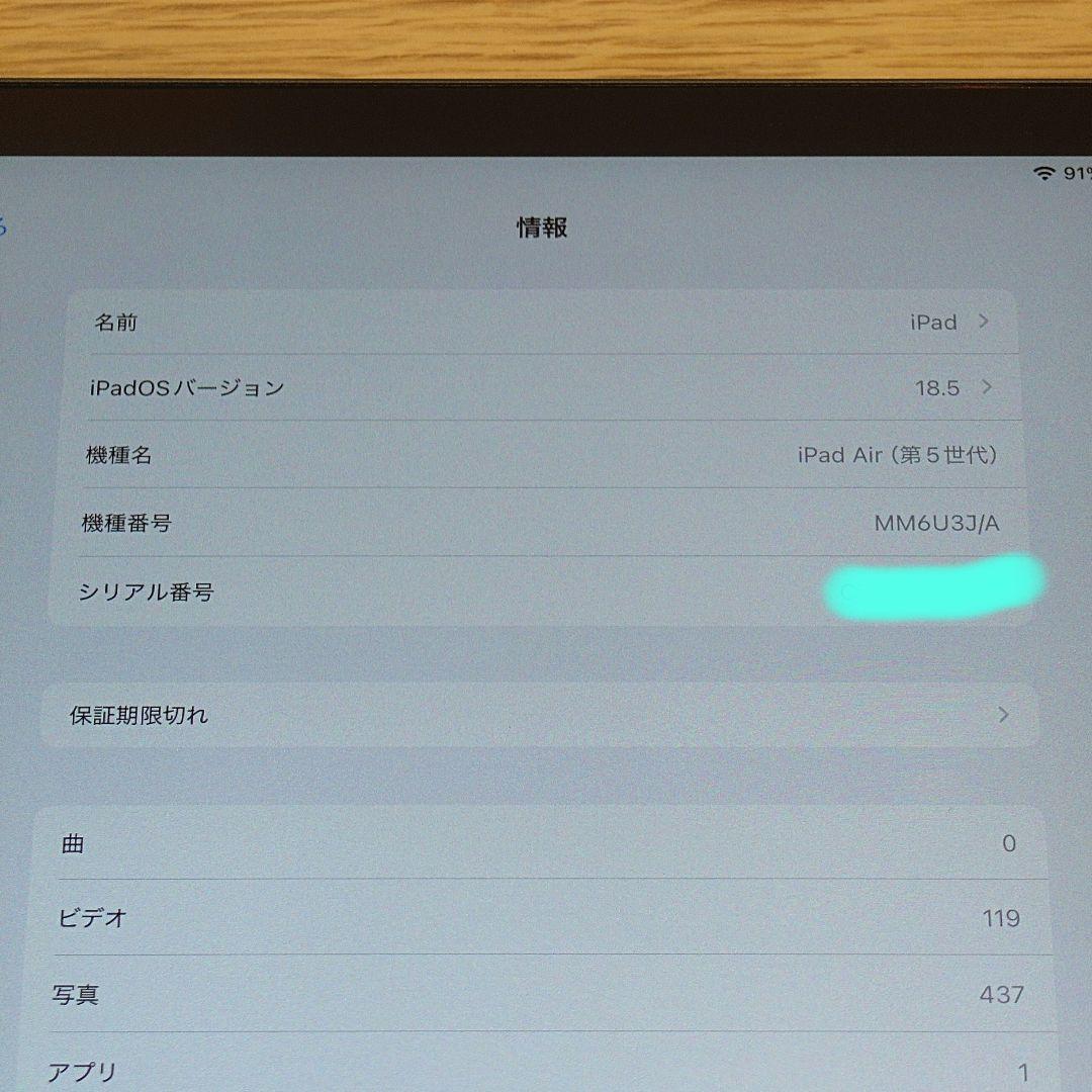iPad Air第五世代ブルー64GB セルラー 美品純正ケース付き apple