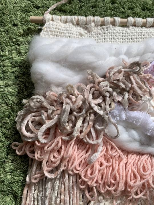 値下げ！羊毛　ウィービングタペストリー　ナチュラルインテリア　ウォールインテリア