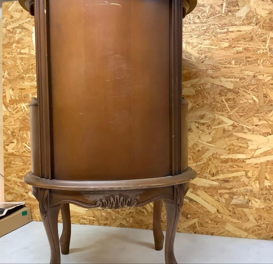 アンティーク調猫脚ラウンドチェスト73cm(Q-22)