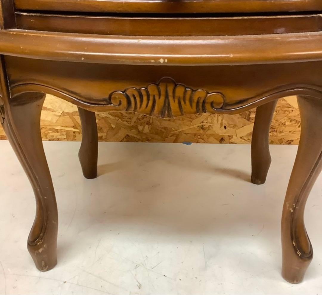 アンティーク調猫脚ラウンドチェスト73cm(Q-22)