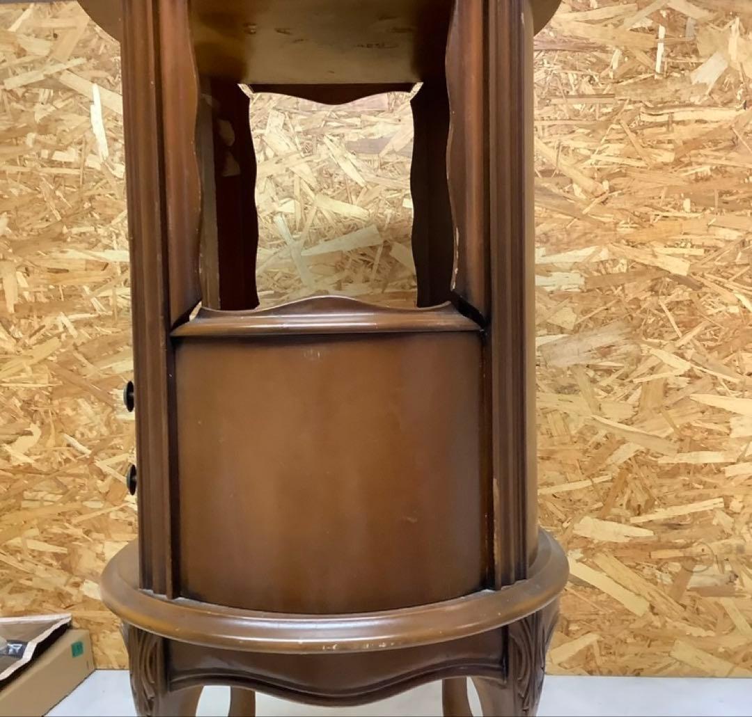 アンティーク調猫脚ラウンドチェスト73cm(Q-22)