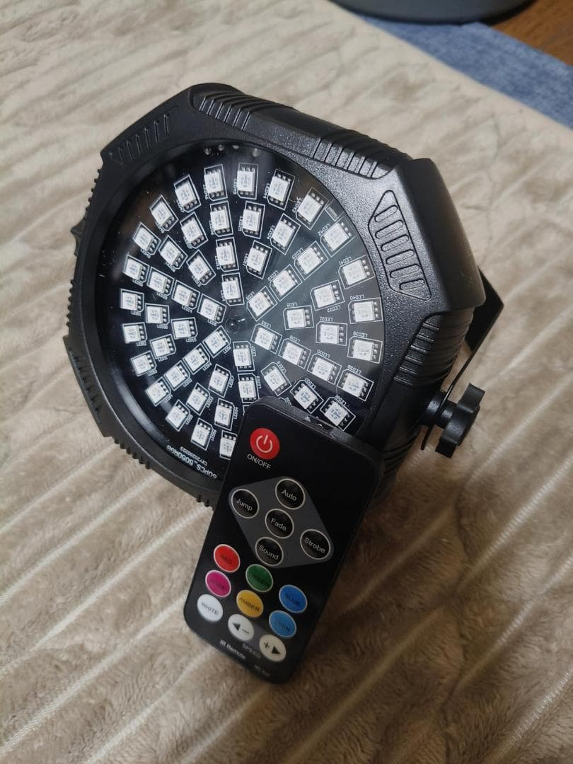 U`King ステージライト 60LED 充電式パーライト RGB舞台照明 スp