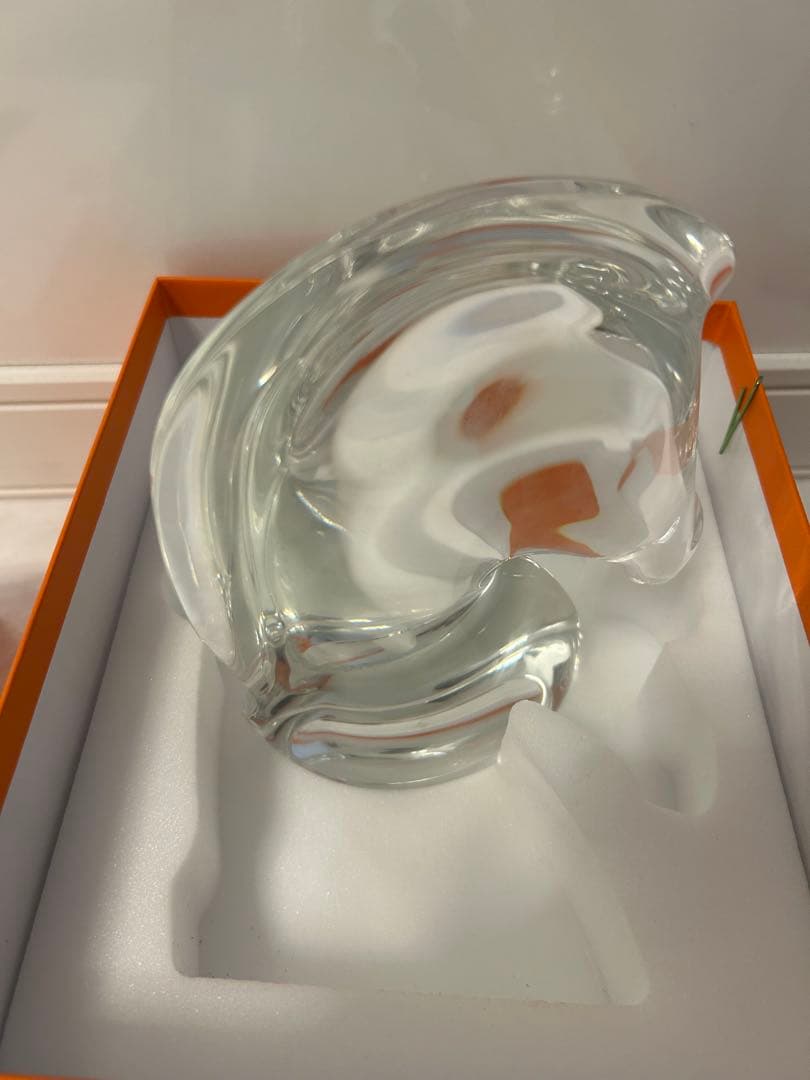 新品エルメス サマルカンド ペーパーウェイト クリスタル 馬　定価以下