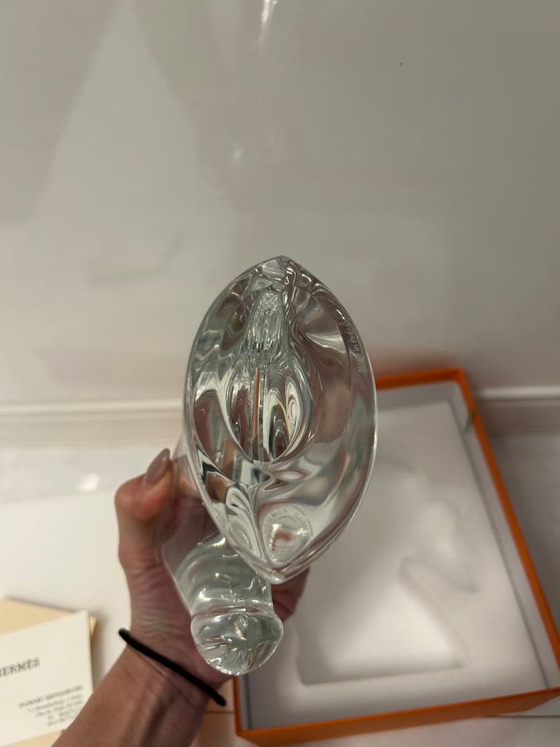 新品エルメス サマルカンド ペーパーウェイト クリスタル 馬　定価以下