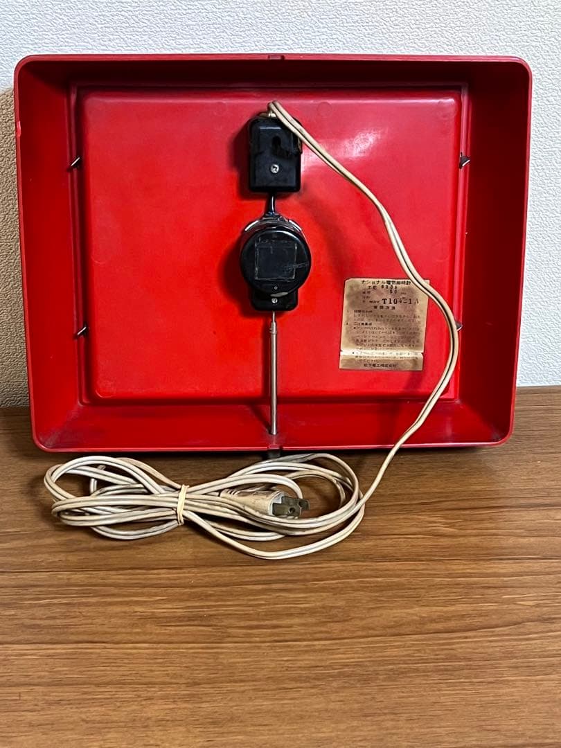 美品！昭和レトロ　National電気掛時計　50Hz
