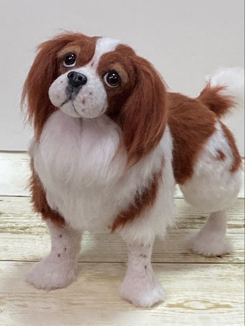 羊毛フェルト　キャバリア　犬