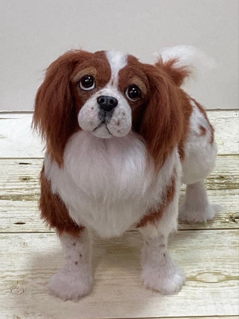 羊毛フェルト　キャバリア　犬
