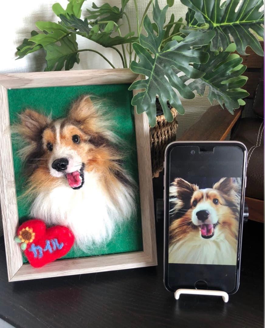 わんこ限定　うちの子プレート　オーダー受付　羊毛フェルト