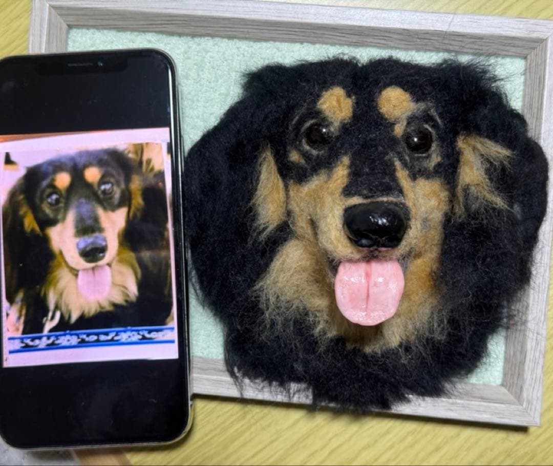 わんこ限定　うちの子プレート　オーダー受付　羊毛フェルト