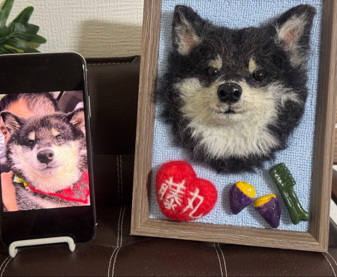 わんこ限定　うちの子プレート　オーダー受付　羊毛フェルト