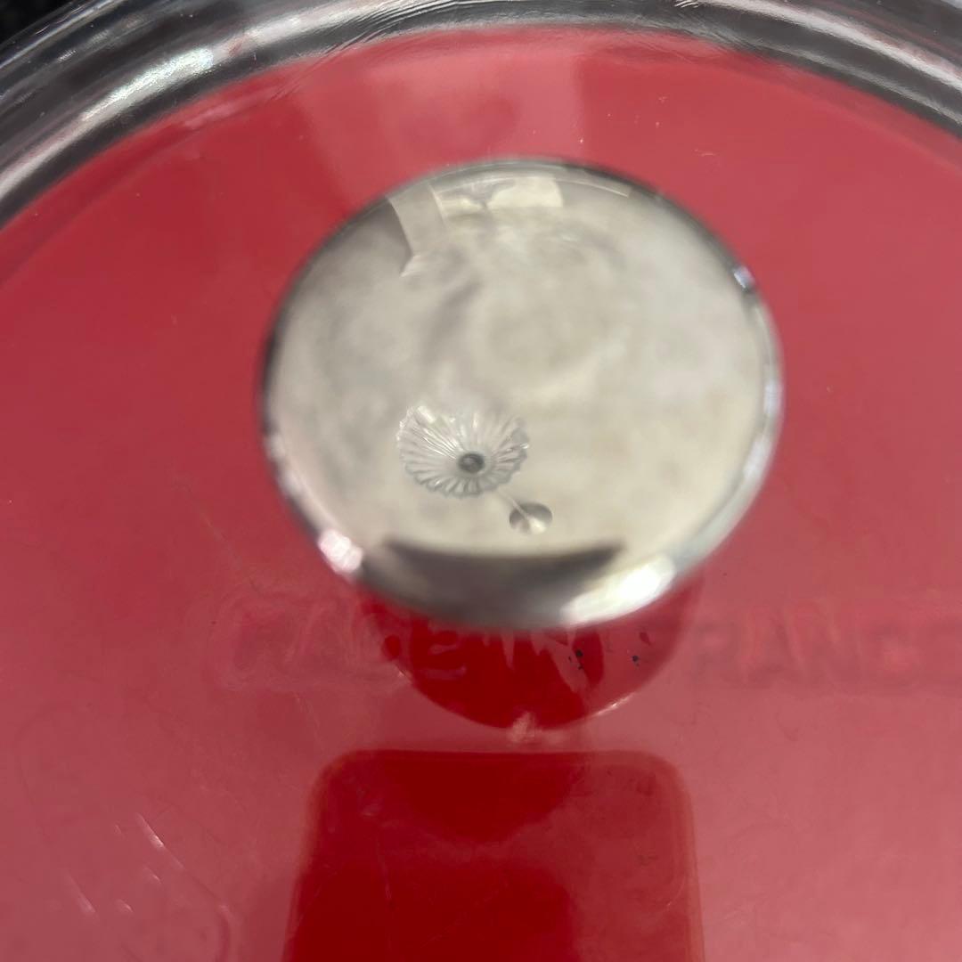 ストウブニダベイユ24cm チェリー ドームガラス蓋付き