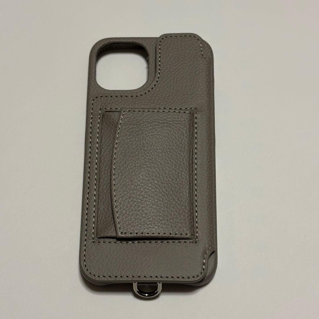 【新品】デミュウDEMIU スマホケース チャコール iPhone14/16e