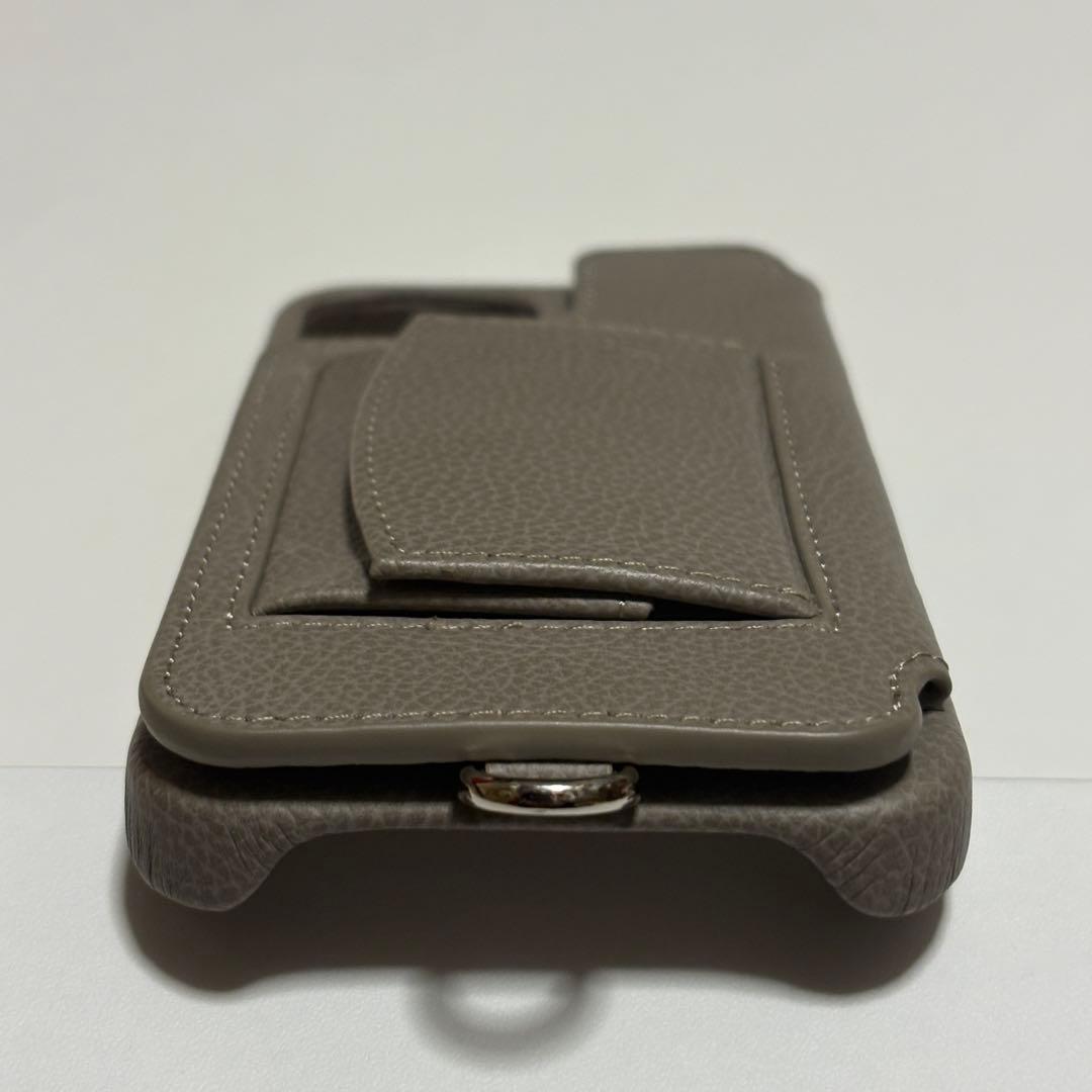 【新品】デミュウDEMIU スマホケース チャコール iPhone14/16e