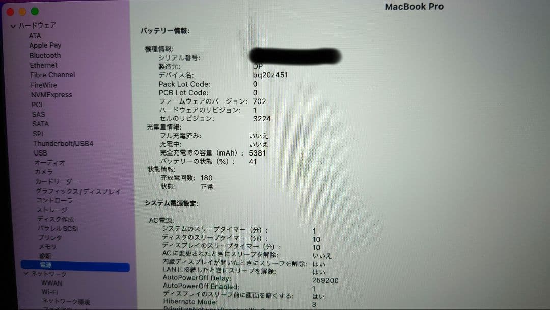 MacBook Pro 13インチ Early 2015 8GB 121GB