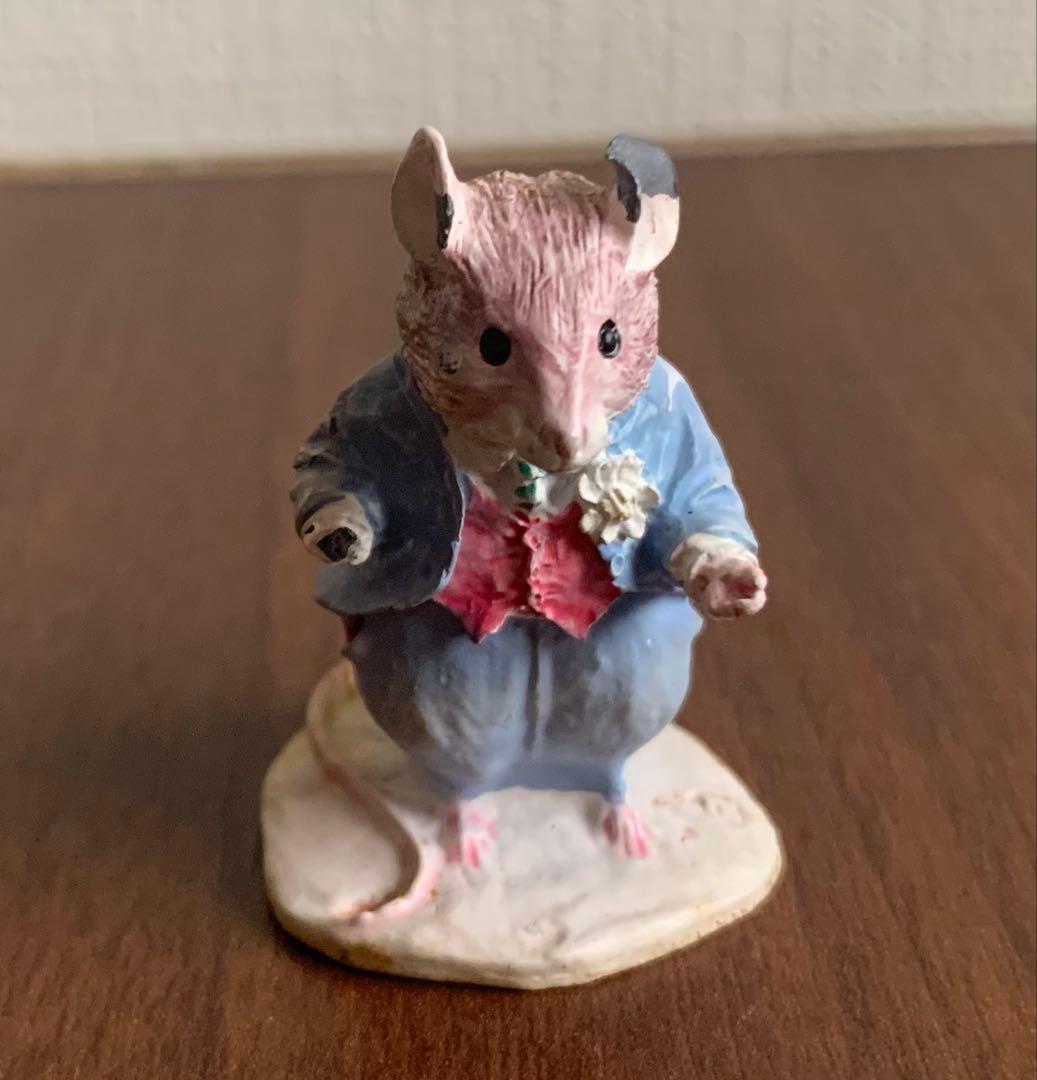 ブランブリーヘッジ ダスティとポピー ピューター製フィギュリン 置物