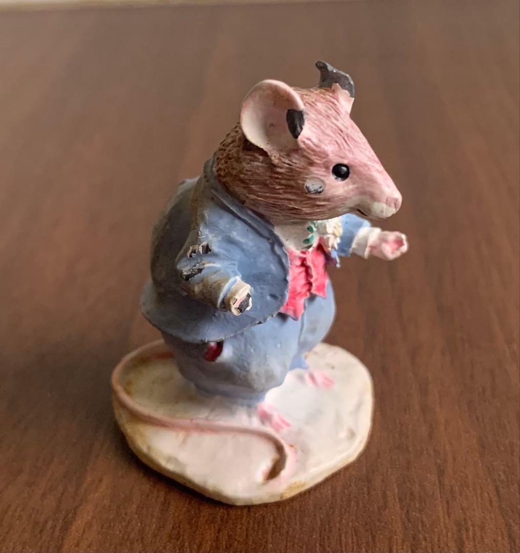 ブランブリーヘッジ ダスティとポピー ピューター製フィギュリン 置物