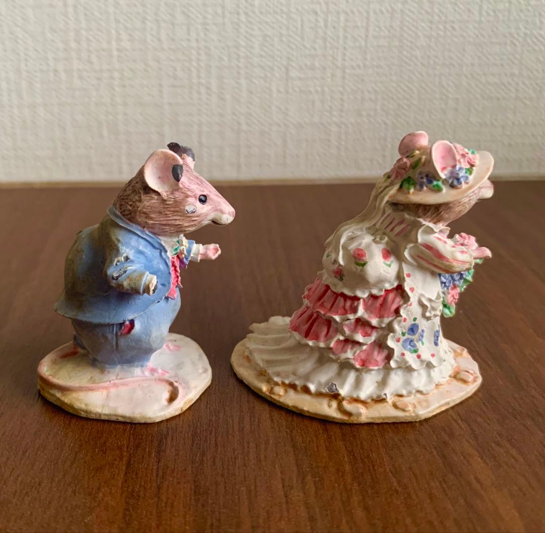 ブランブリーヘッジ ダスティとポピー ピューター製フィギュリン 置物