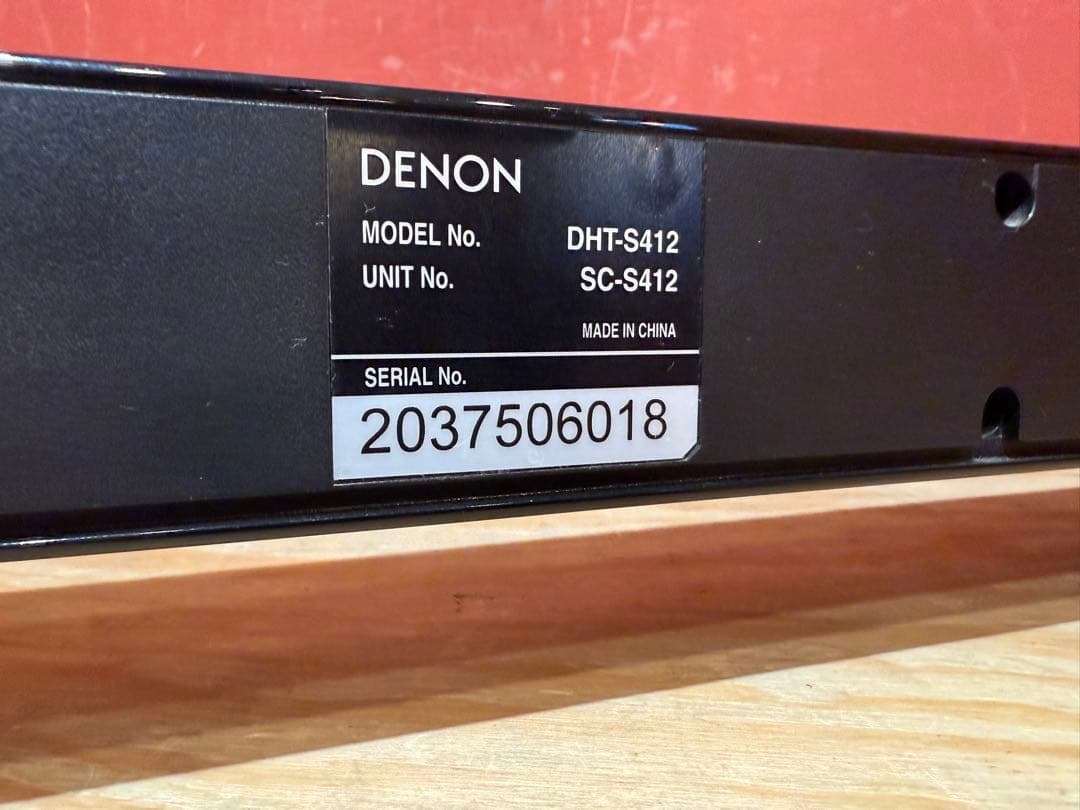 DENON DHT-S412 　SC-S412　サウンドバー　ホームシアター