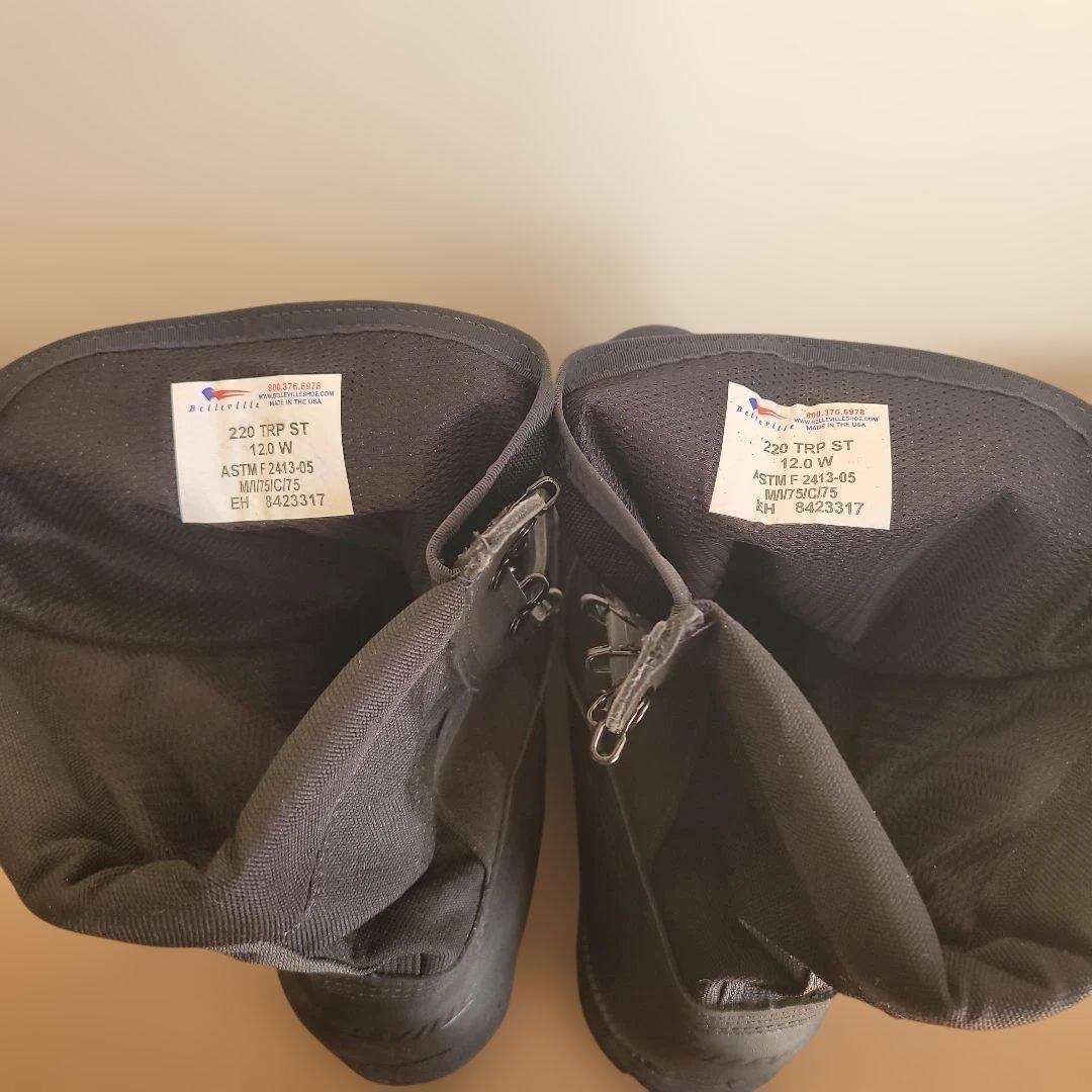 ハイカットミリタリーブーツ ブラック