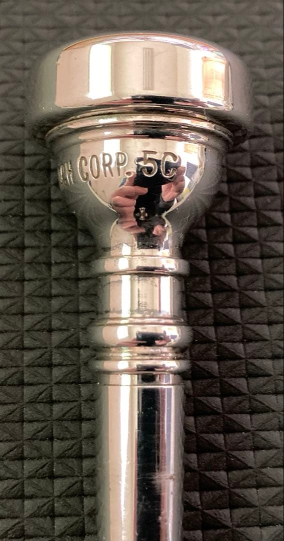 Bach ロングコルネットマウスピース　5C銀メッキ　旧刻印1990年代