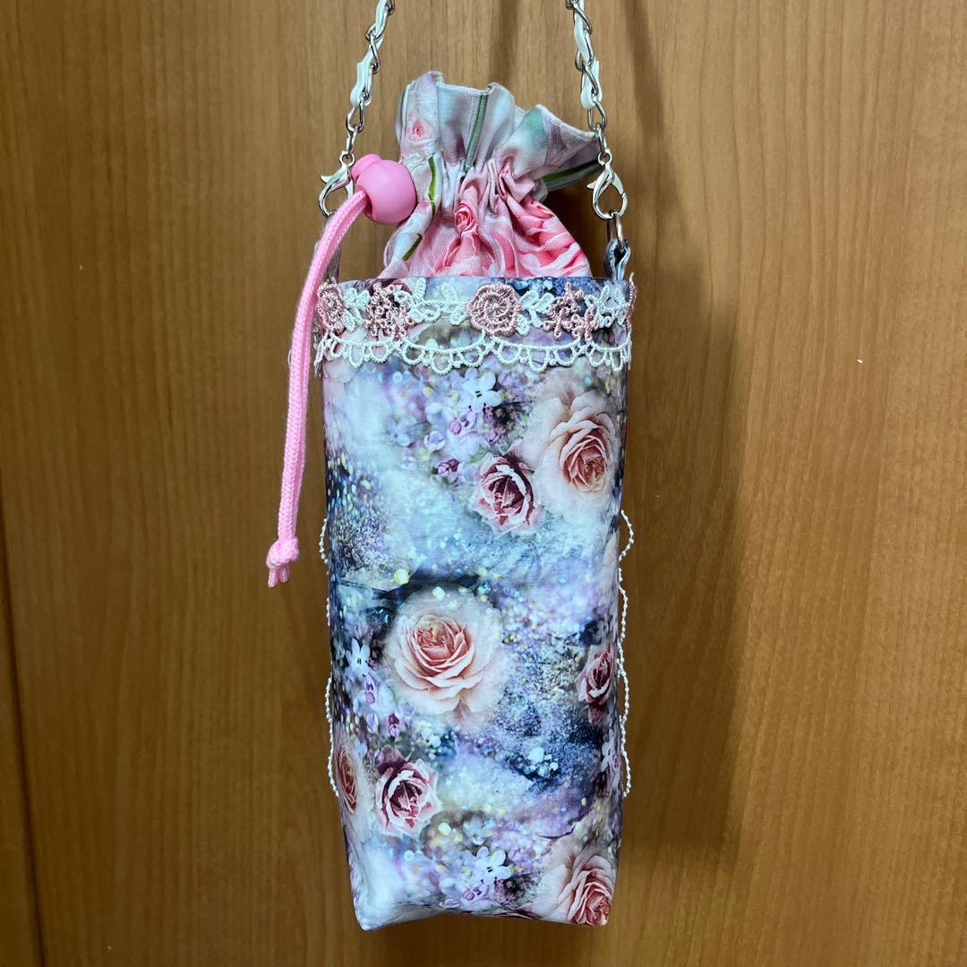 Sara 両面貼り小トートバッグ＆ペットボトルホルダー2点