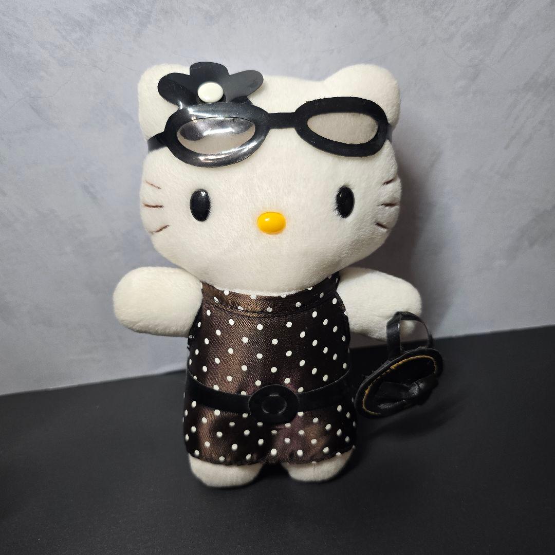 激レア ハローキティ 水玉模様 ワンピース ぬいぐるみ エイコー 2001年製