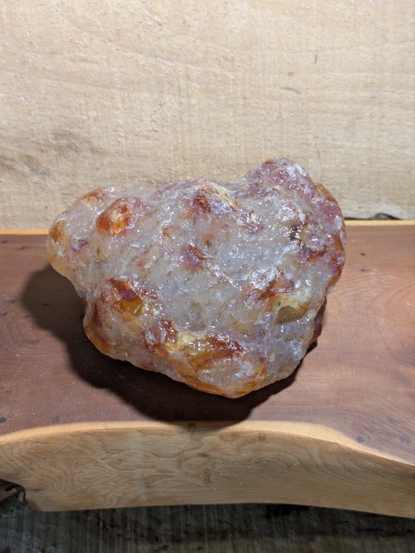 国産鉱物　花石瑪瑙　No.2　台座付き
