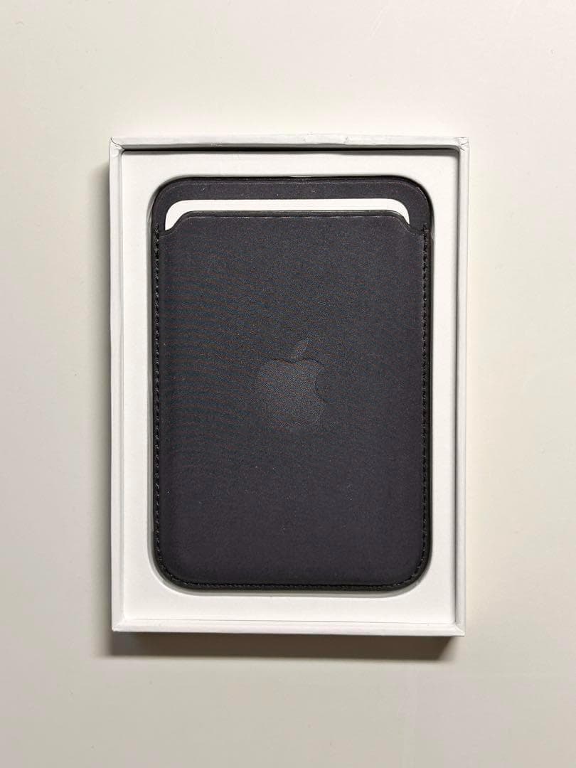 【新品】純正MagSafe対応iPhoneファインウーブンウォレット・ブラック②