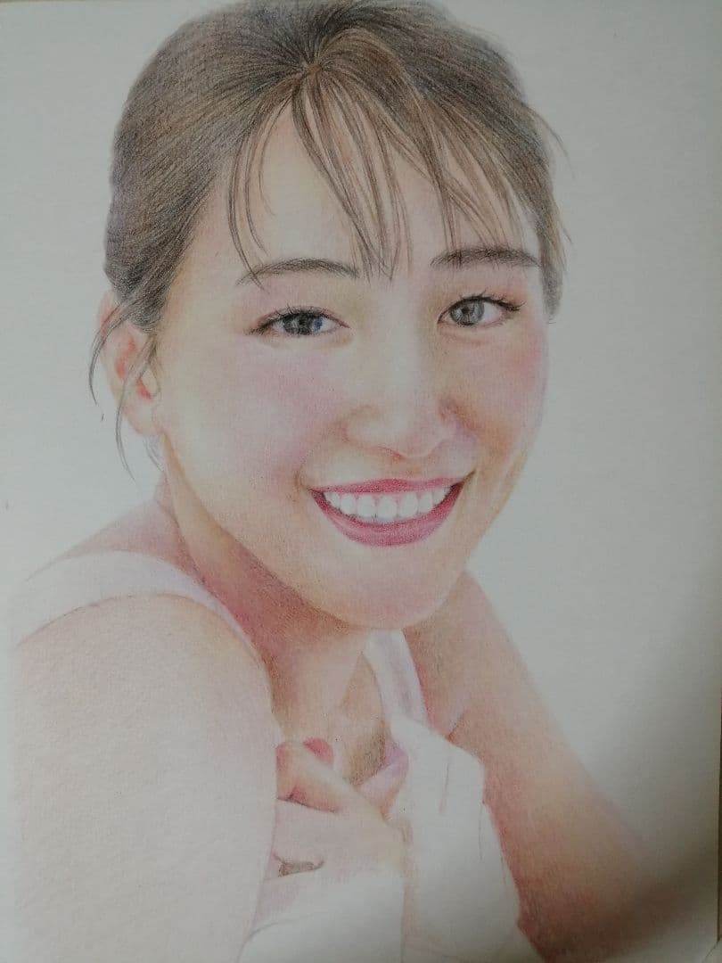 色鉛筆絵　人物像