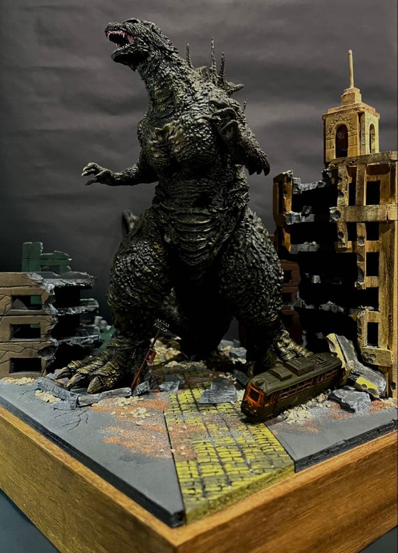 【劇中再現】ゴジラ-1.0 銀座襲撃ジオラマ《破壊改良版》一番くじA賞対応