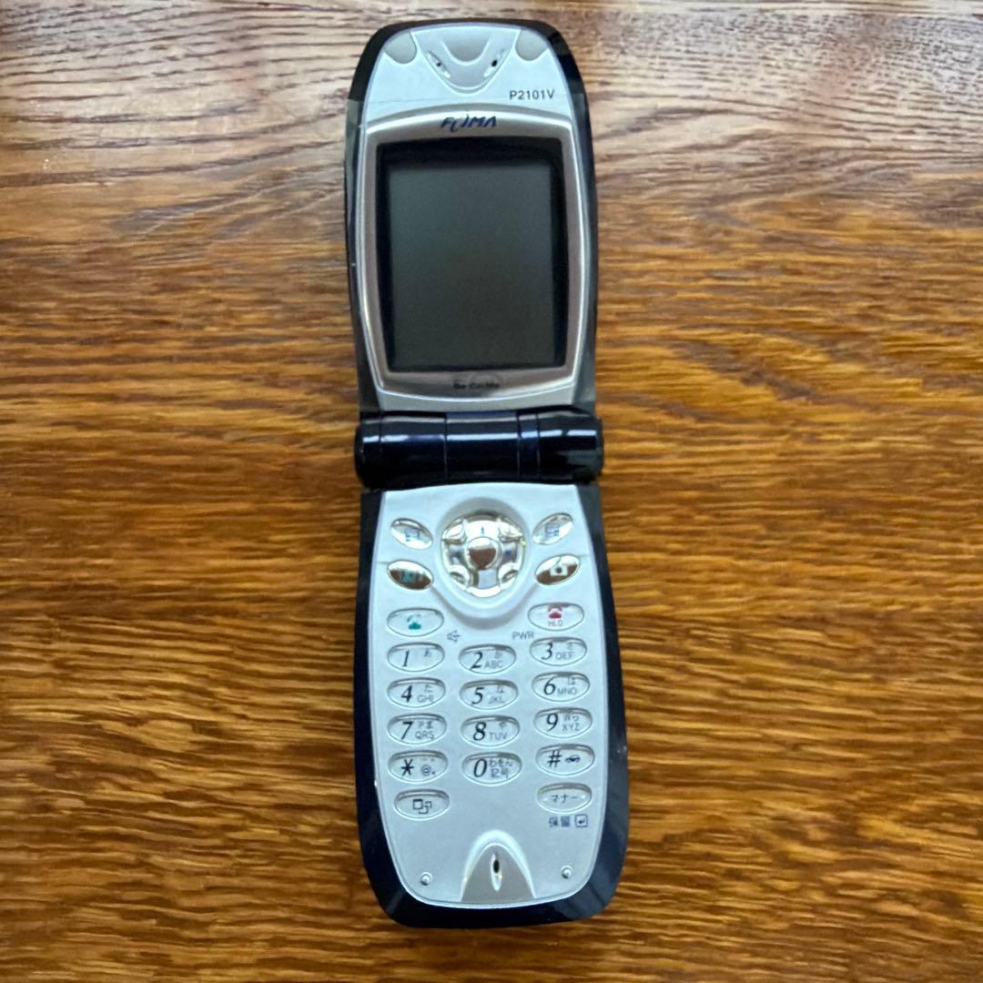 FOMA P210IV 携帯電話本体 ブルー/ゴールド