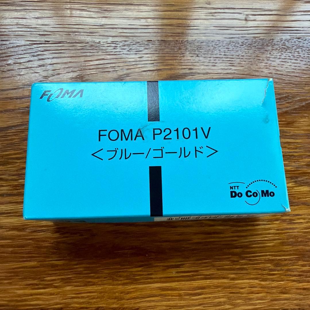 FOMA P210IV 携帯電話本体 ブルー/ゴールド