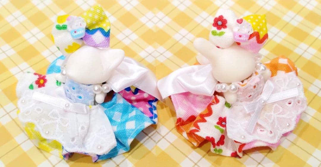 【ゆう】ドール　赤ちゃん　ドレス　服　カントリー　レトロ　エプロン