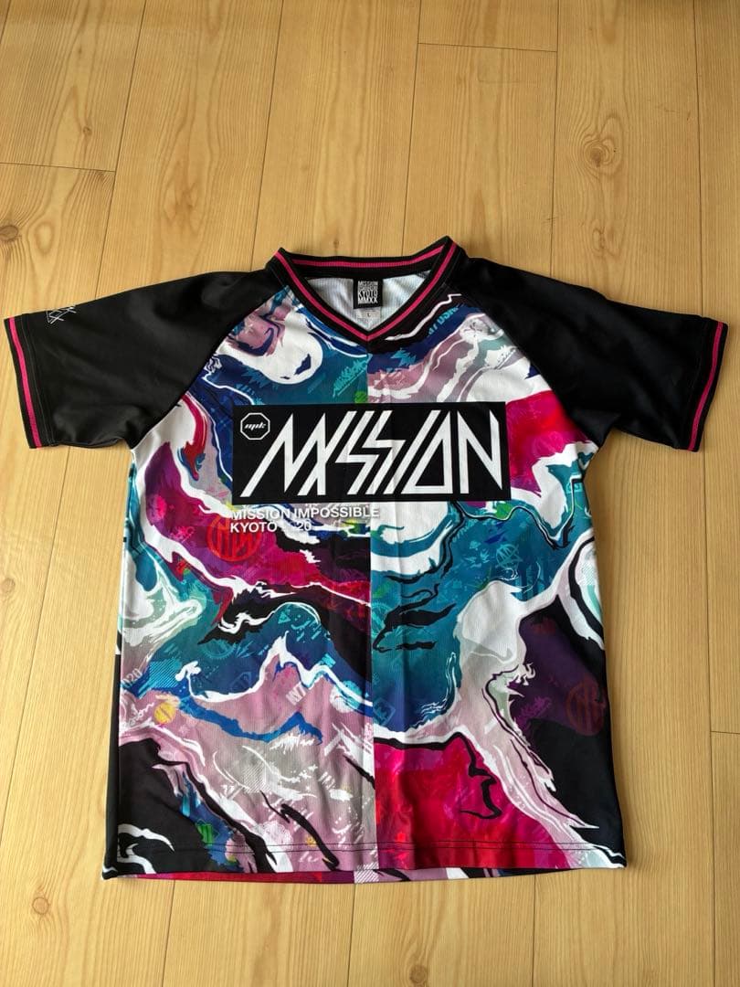 京都大作戦 セットアップ　Tシャツ ハーフパンツ　バスパン Lサイズ マーブル