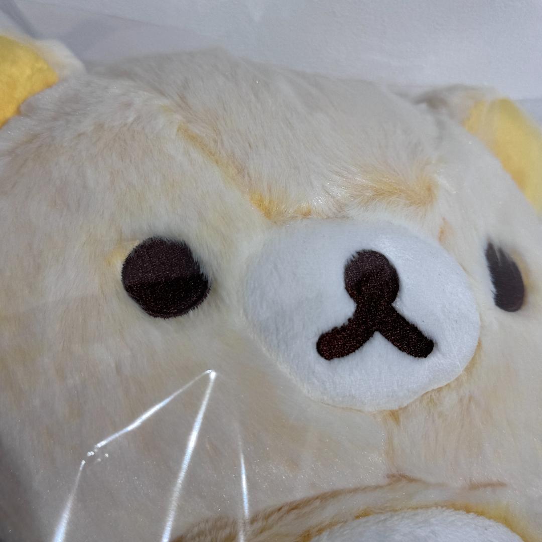 黄色 イエロー リラックマ シャーベットぬいぐるみ M オレンジ パステル