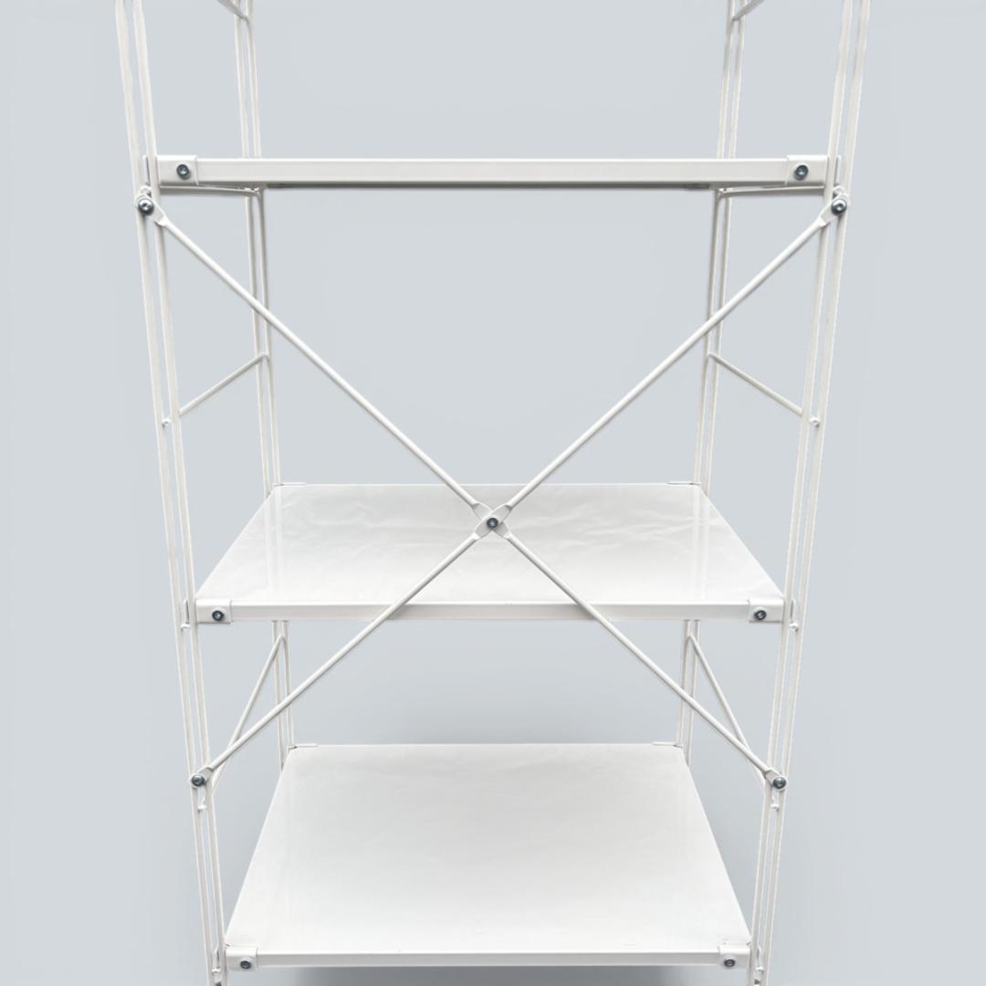 無印良品 スチールユニットシェルフ ライトグレー 中 58cm幅 収納ラック