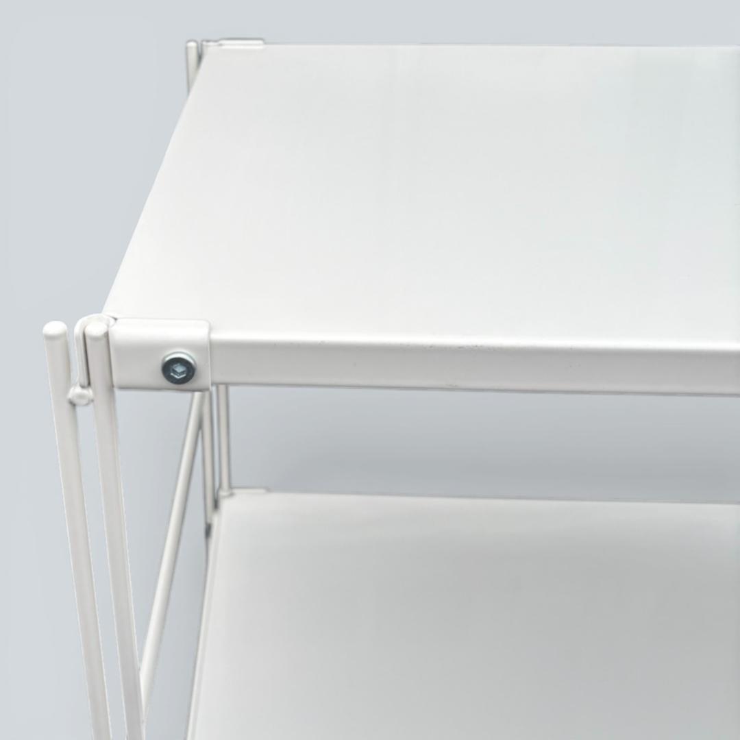 無印良品 スチールユニットシェルフ ライトグレー 中 58cm幅 収納ラック